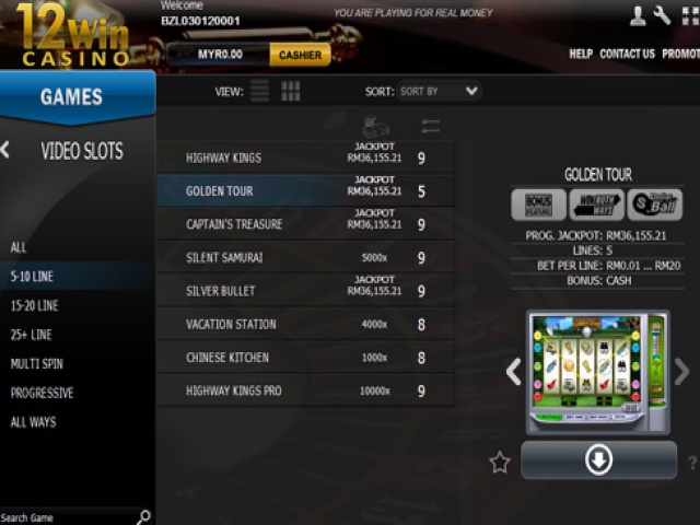 12win casino setup